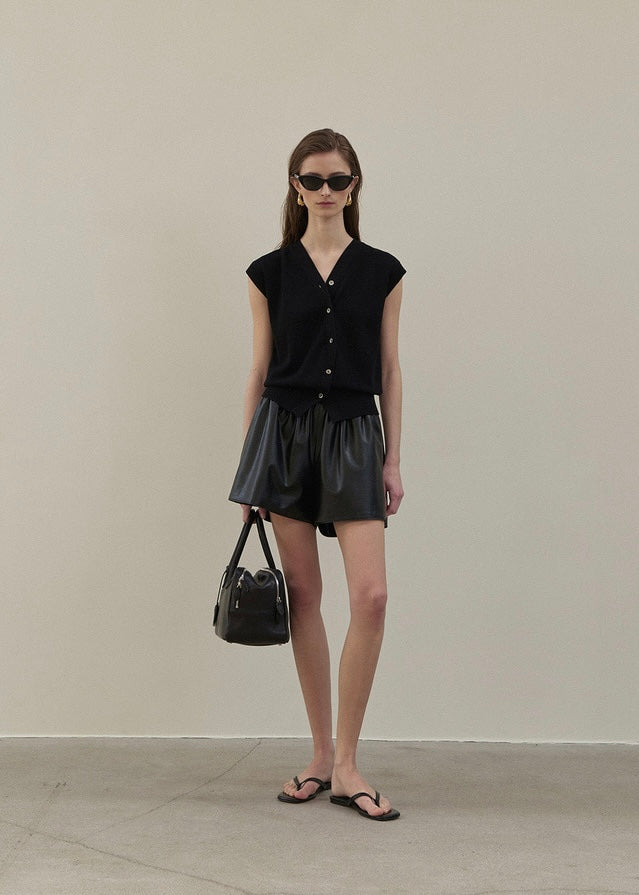 ELBORN | Cozel Leather Shorts (Black)