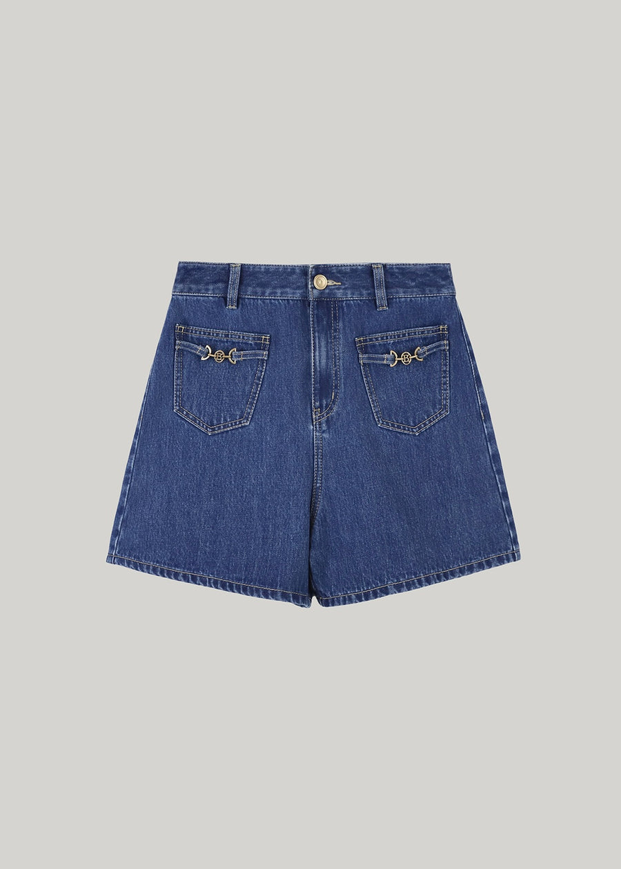 ELBORN | Eliana Denim Shorts (Blue)