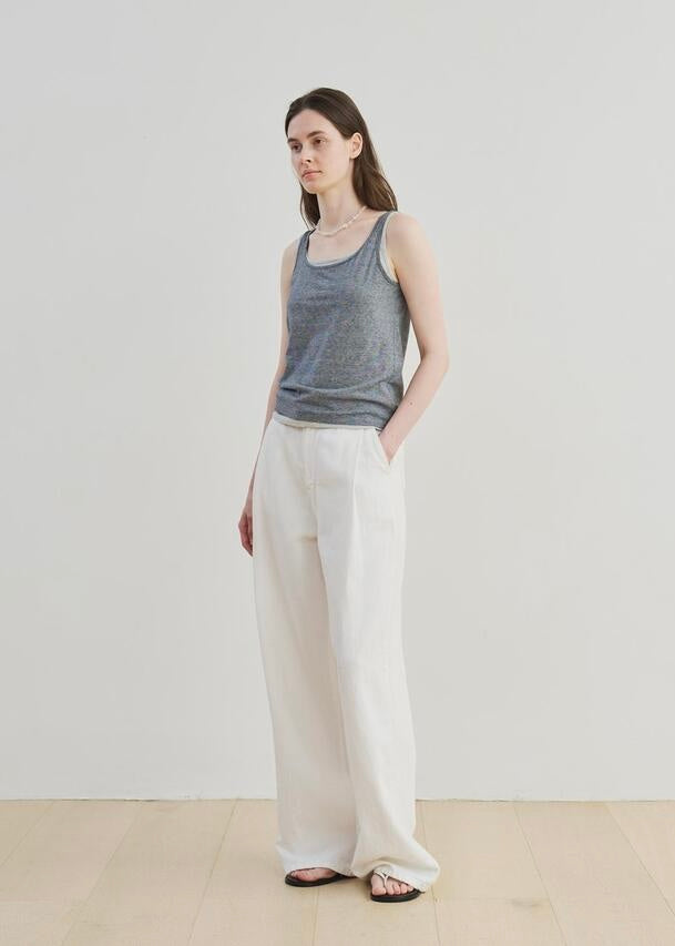 MOIA  | Linen Dyed Denim (White)