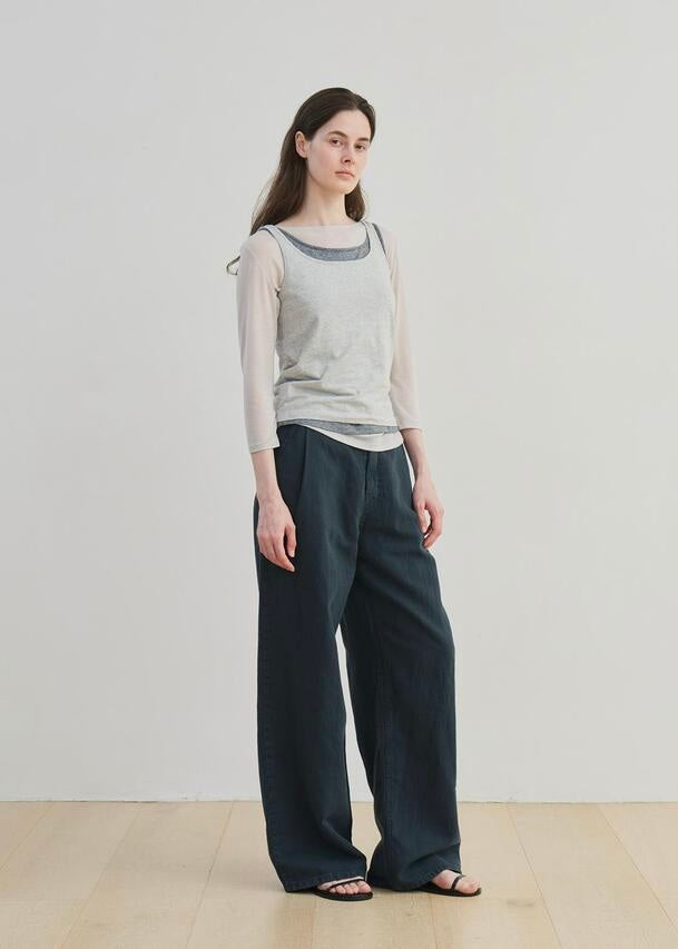 MOIA  | Linen Dyed Denim (Teal Blue) Expected ship to 07/11/2025