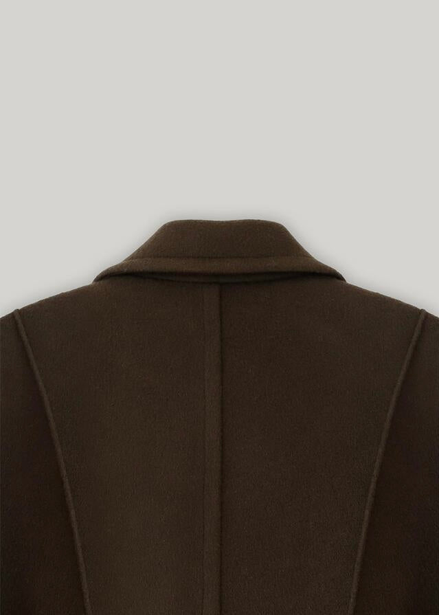 [RE-ORDER] ELBORN | Arch Cashmere Long Coat (Brown) Expected Ship To 12/06/2024