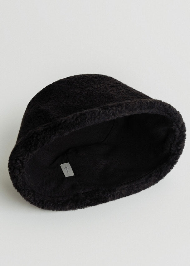 MOIA | Fur Bucket Hat (Black) Expected ship to 12/12/2025