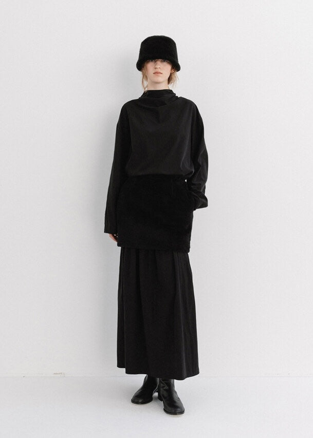 MOIA | Fur Skirt (Black) Expected ship to 12/12/2025