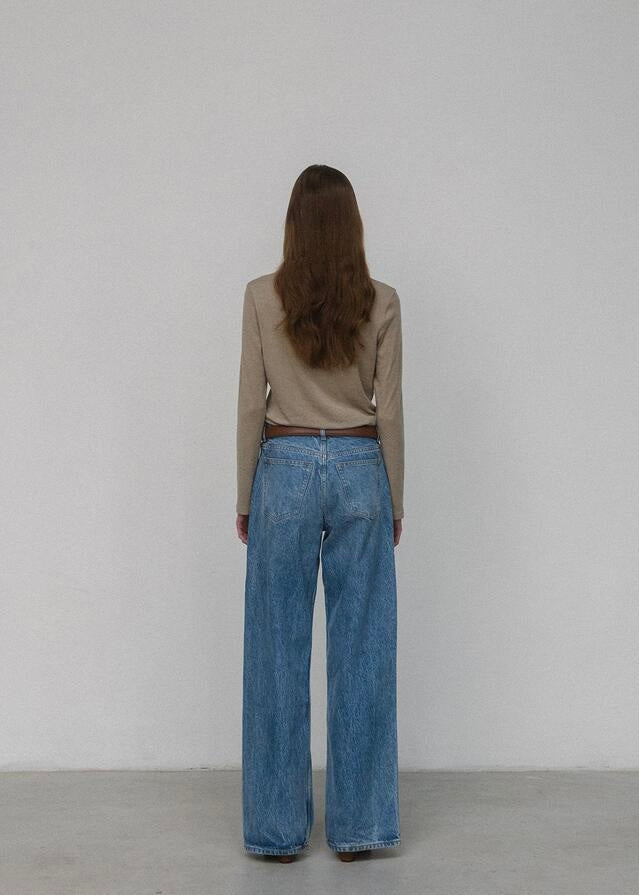 [3rd] ELBORN | Apollo Wide Denim Pants (Blue) Expected ship to 05/09/2025
