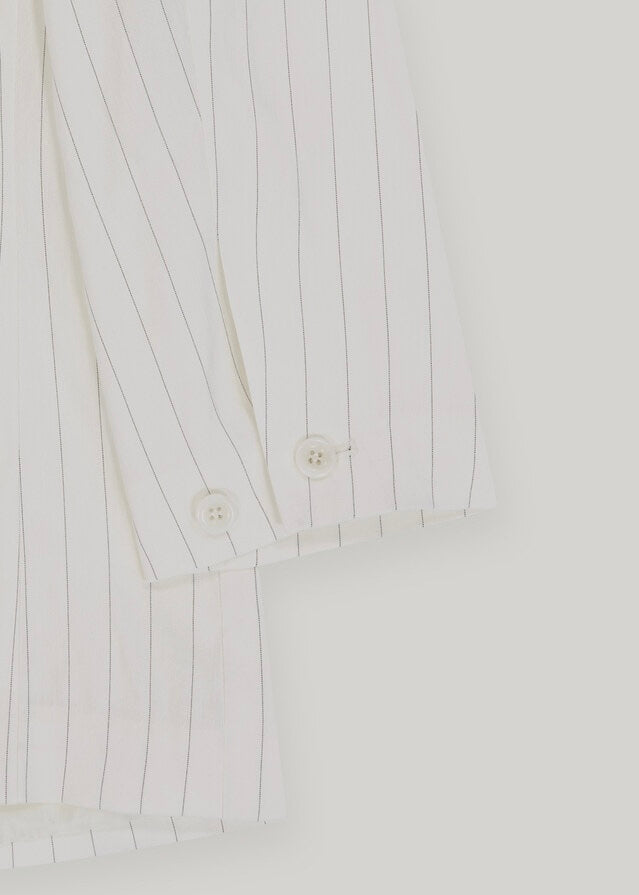 ELBORN | Diamo Linen Jacket (Ivory Stripe)