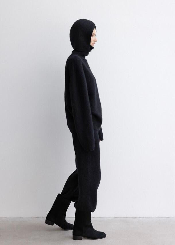 MOIA | 5% Off Suede middle boots (Black)