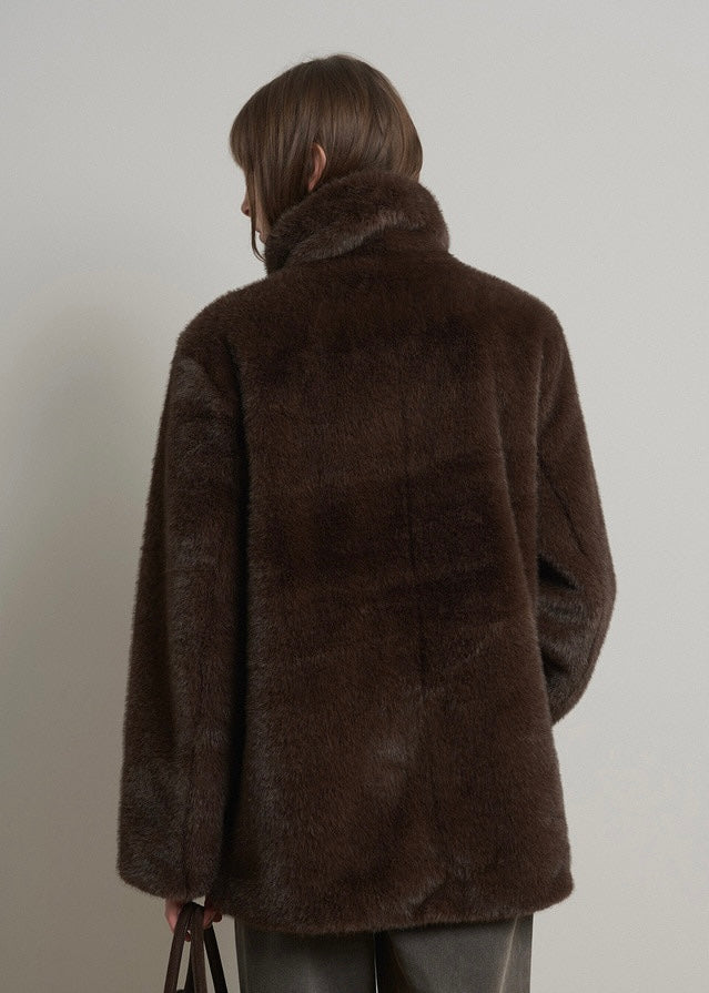 [2ND] ELBORN | Delfine Half Fur Coat (Mocha Brown) Expected Ship to 1/3/2025