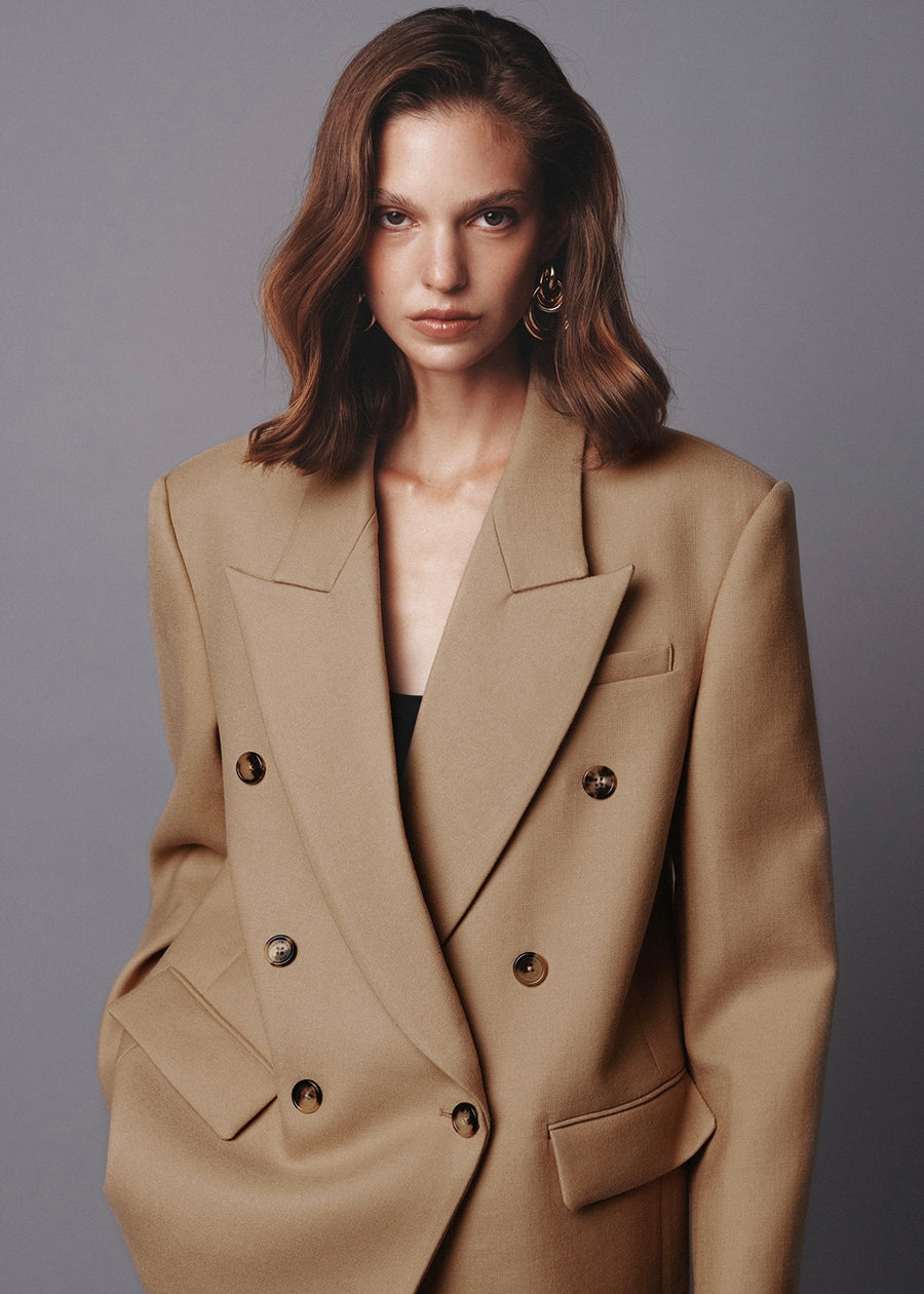 [PRE-ORDER] ELBORN | Eden Wool Double Jacket (Beige) Expected ship to 10/10/2025