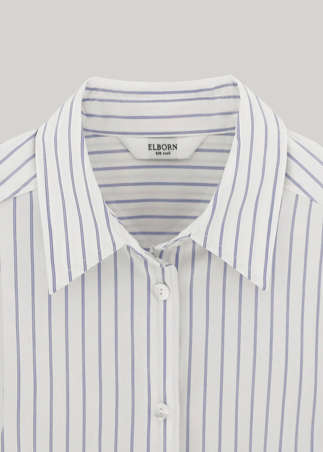 [RE-ORDER] ELBORN | Bonnie Cut-out Shirt (Stripe)