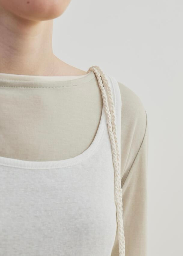 MOIA | Sleeveless T-shirt (White) Expected ship to 06/20/2025