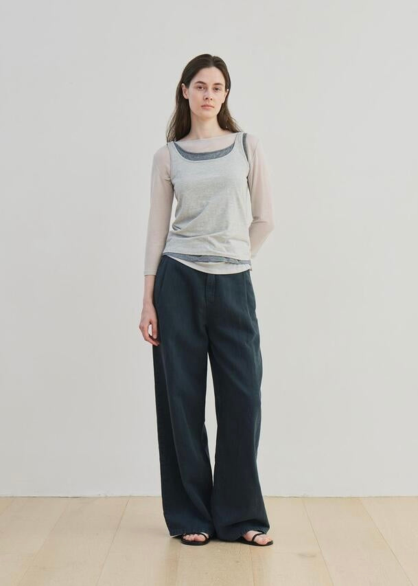 MOIA  | Linen Dyed Denim (Teal Blue) Expected ship to 07/11/2025
