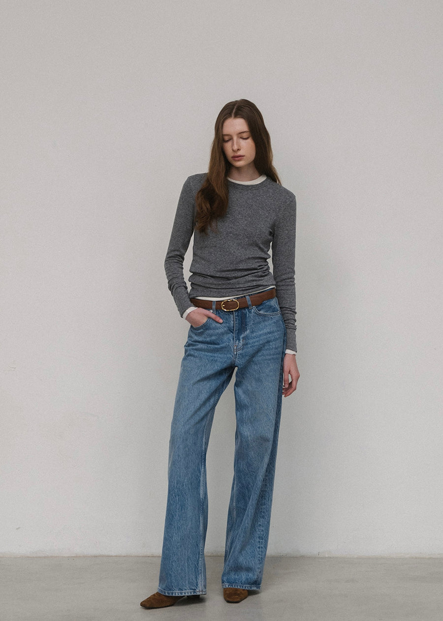 [3rd] ELBORN | Apollo Wide Denim Pants (Blue) Expected ship to 05/09/2025