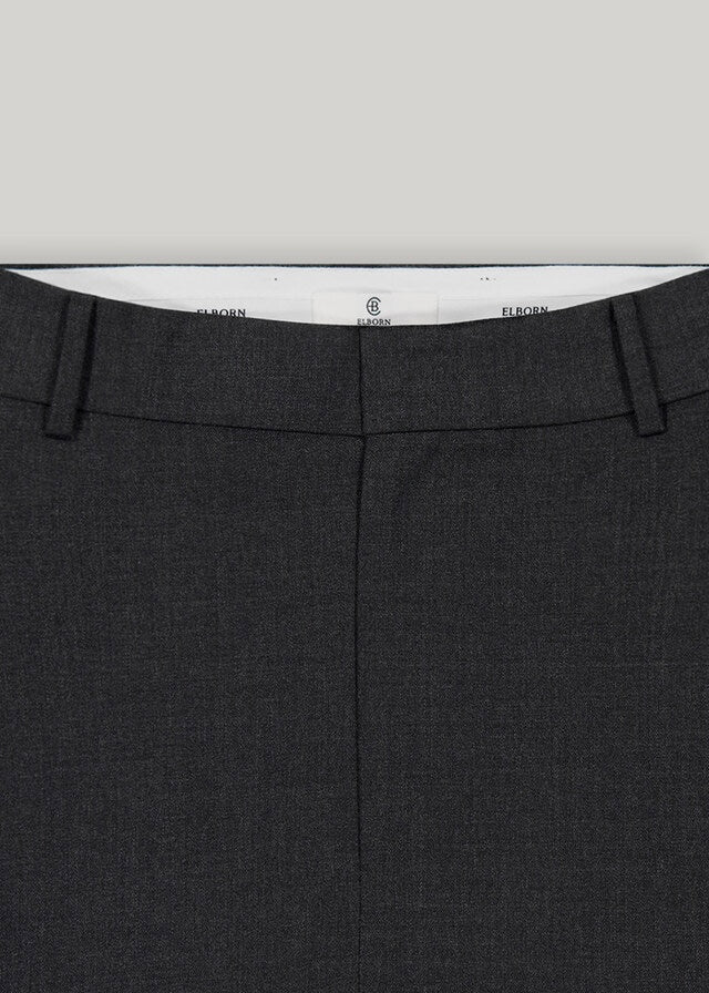 ELBORN | Dello Wool Long Skirt (Charcoal)
