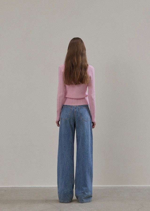 Elborn | Sage Knit Cardigan (Pink)