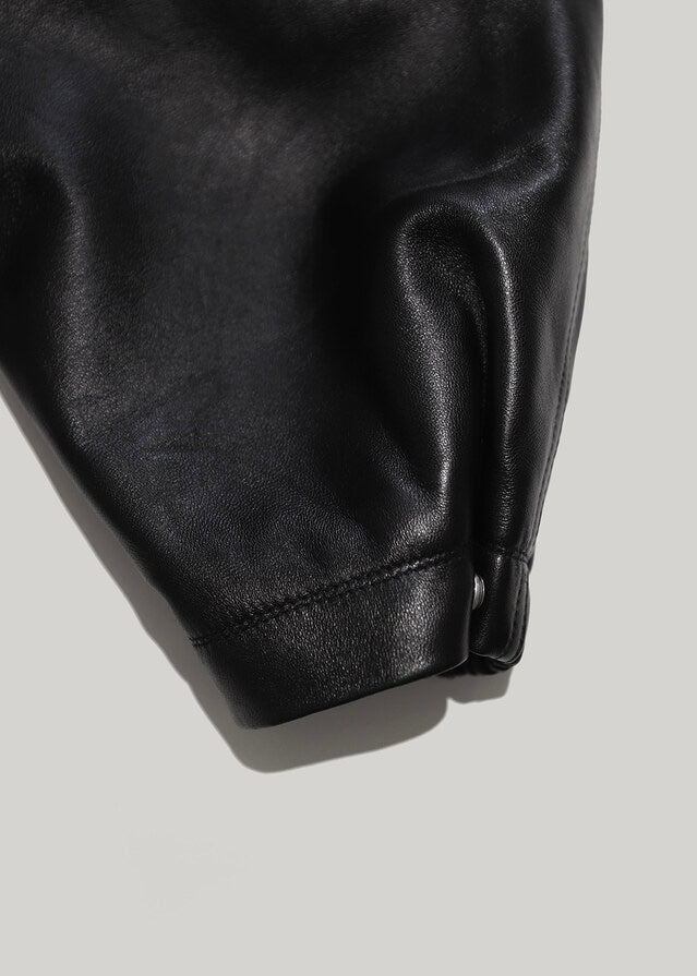 ELBORN | Vermon Safari Leather Jacket (Black)