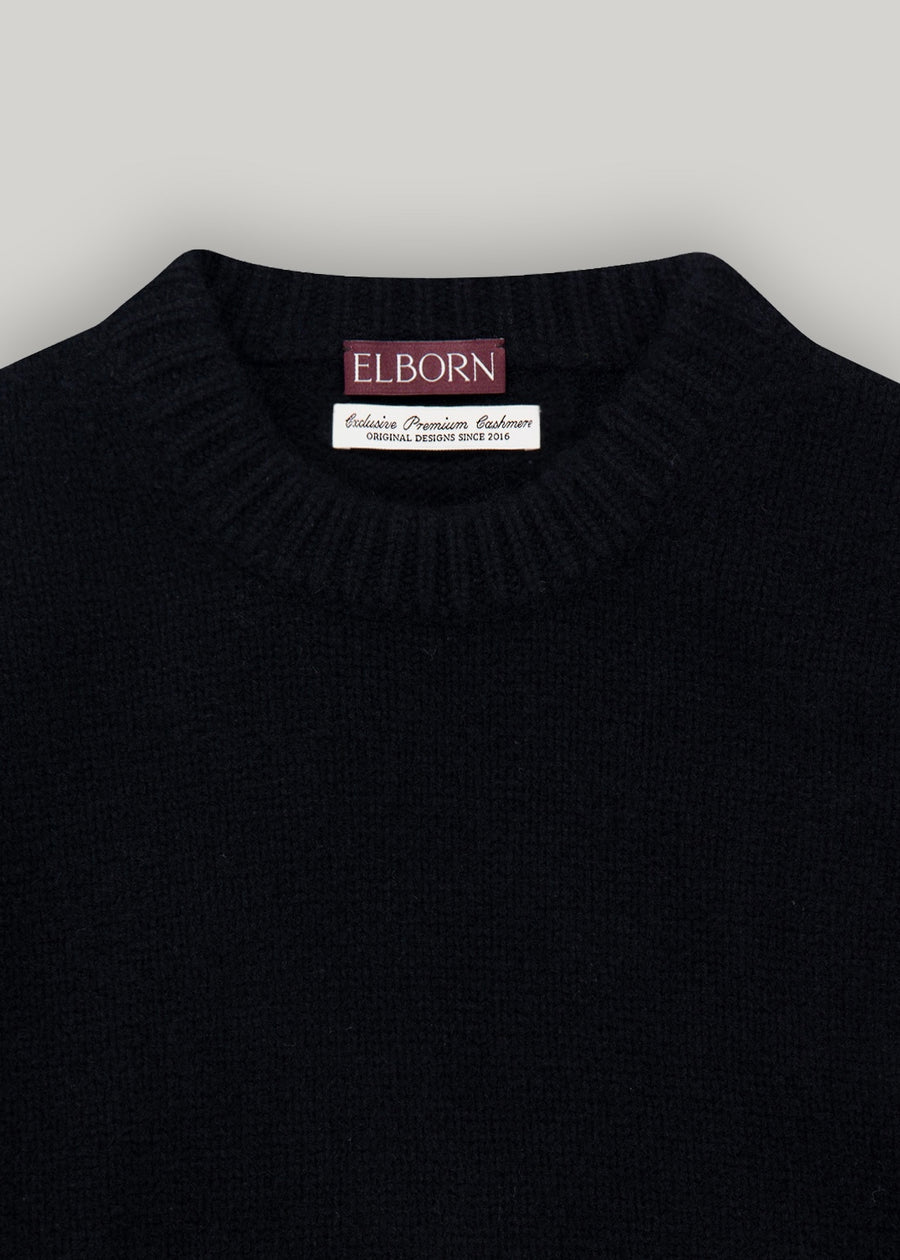 Elborn | May Cashmere Sweater (Black) Expected ship to 10/31/2025