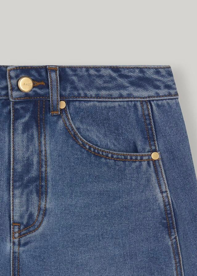 ELBORN | Thor Side Denim Pants (Blue)