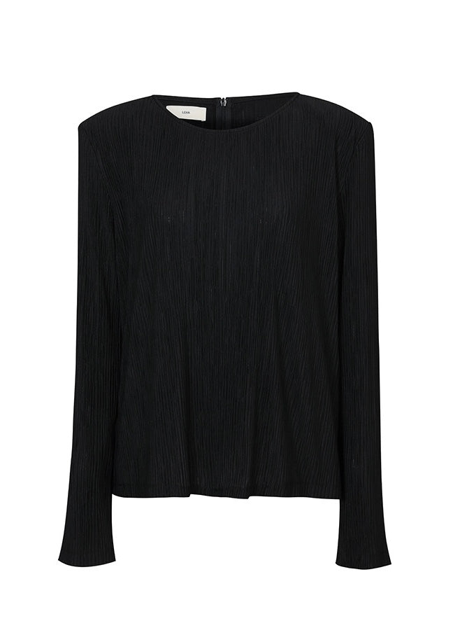 LEHA | Paige Power Shoulder Pleats Top (2 Colors)