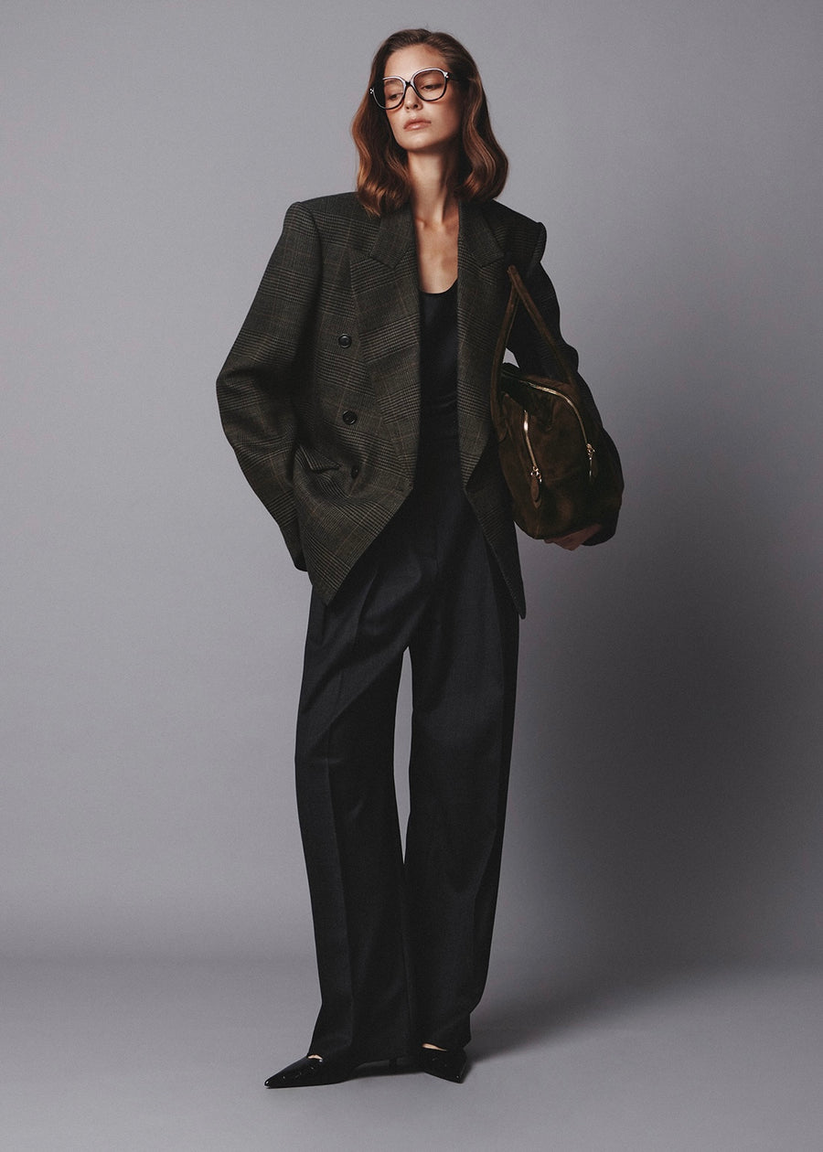 ELBORN | Bonner Suede Weekend 42 Bag (Brown) Expected ship to 11/14/2025