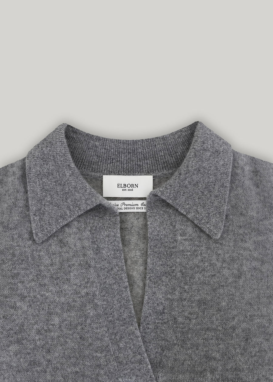 Elborn | Eti Cashmere Sweater (Grey)