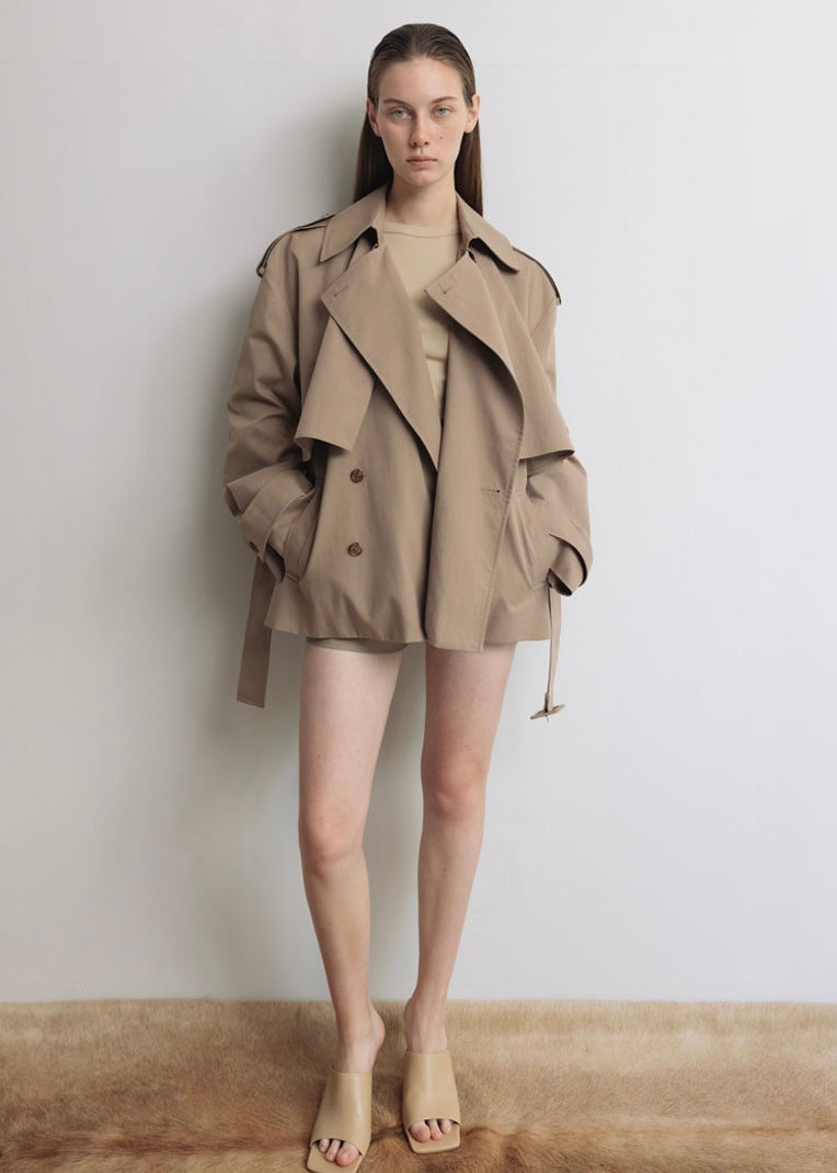 LEHA | Rosie Double Breasted Trench Jacket (Beige) Expected ship to 05/09/205