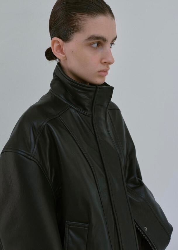 MOIA | Leather Jumper (Black)