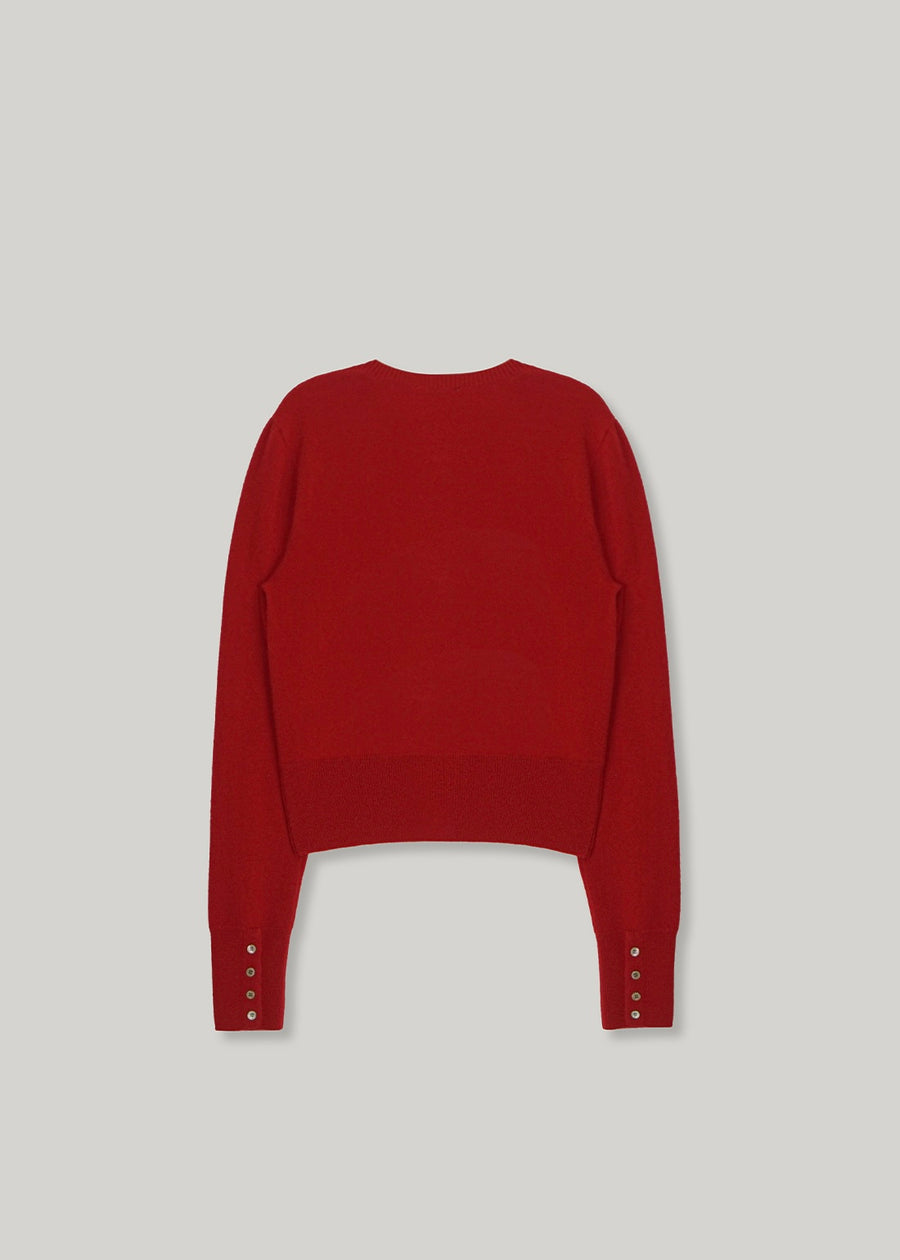 ELBORN | Harvey Cashmere Silk Cardigan (Red)