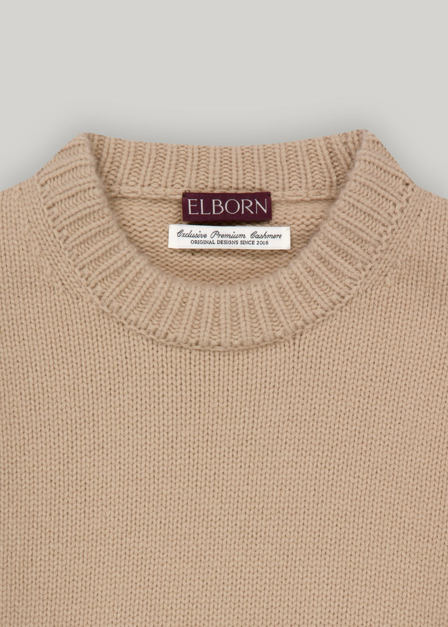 Elborn | May Cashmere Sweater (Beige) Expected ship to 10/31/2025