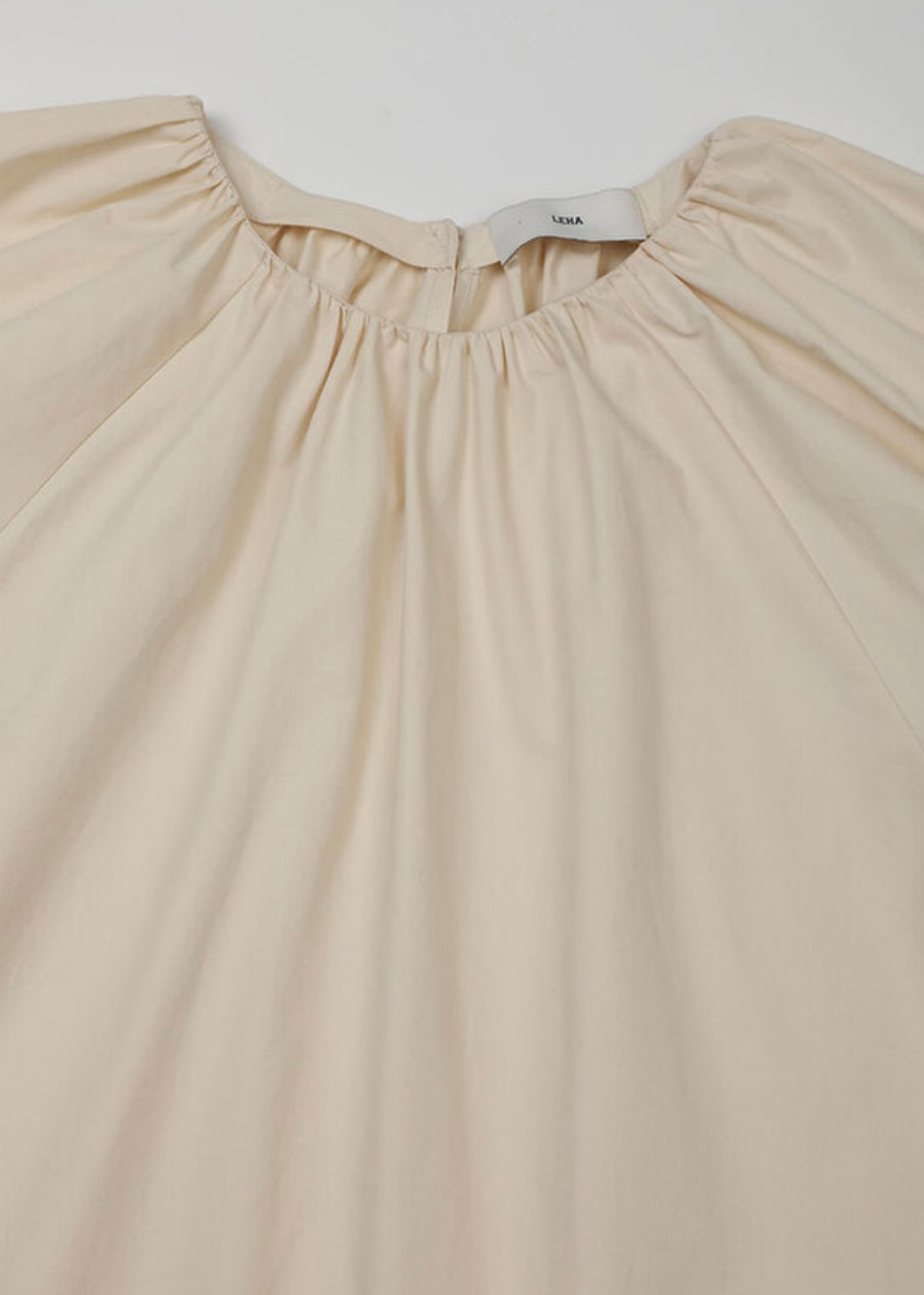 LEHA | Hart  Gathered Dress (Ecru)