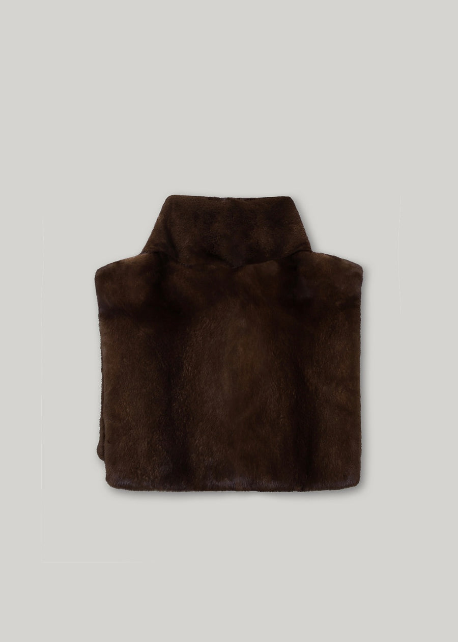 ELBORN | [Earlybird 10%] Rochelle Mink Fur Vest (Brown) Expected ship to 12/12/2025