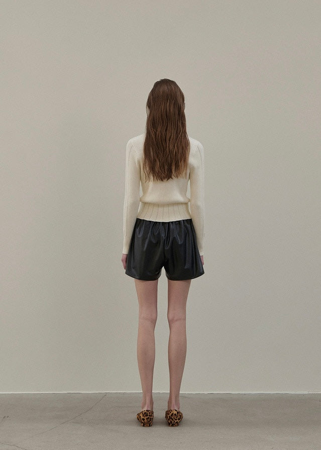 ELBORN | Cozel Leather Shorts (Black)