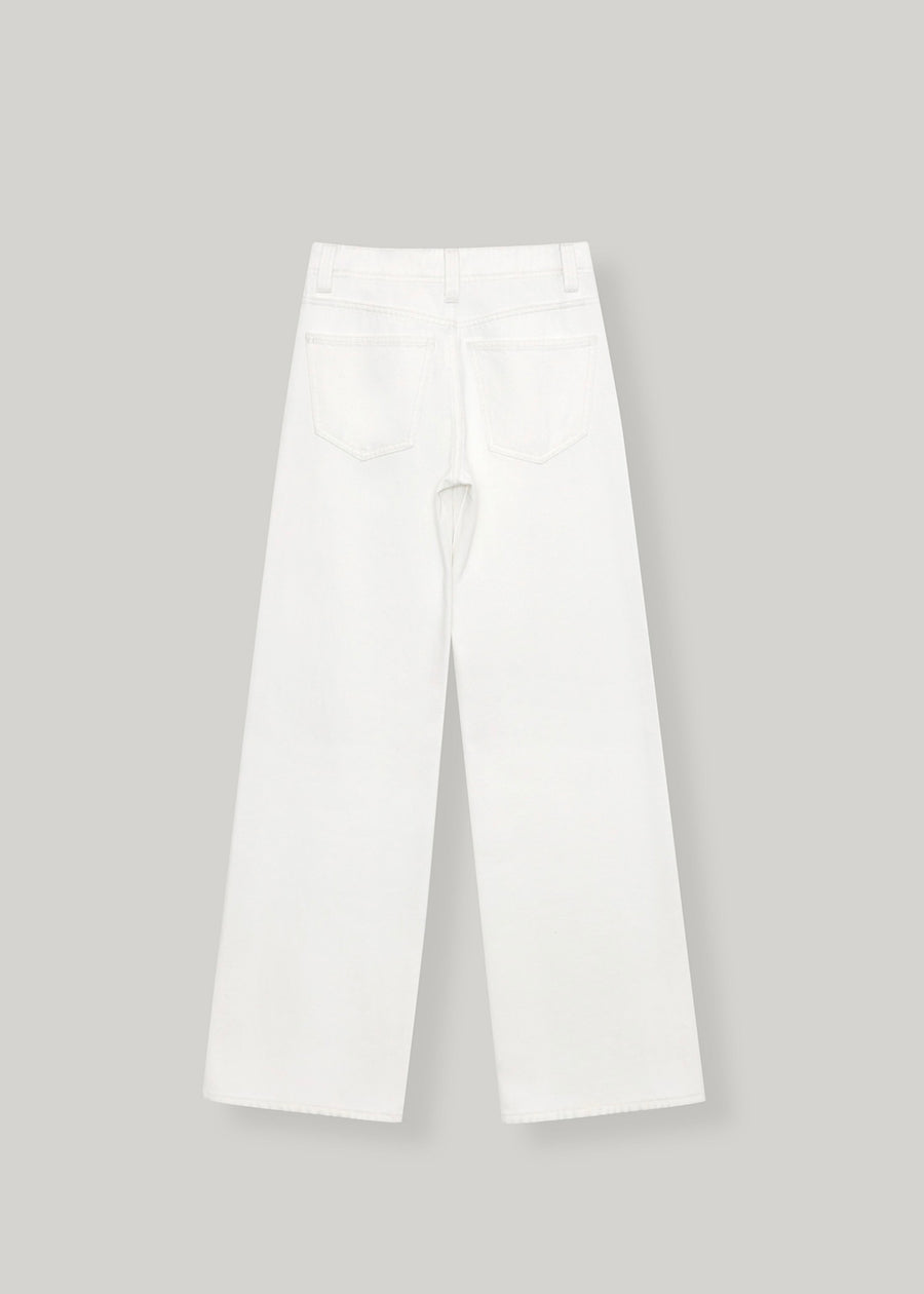 ELBORN | Leah Slim Wide Jeans (Ivory) Expected ship to 11/21/2025