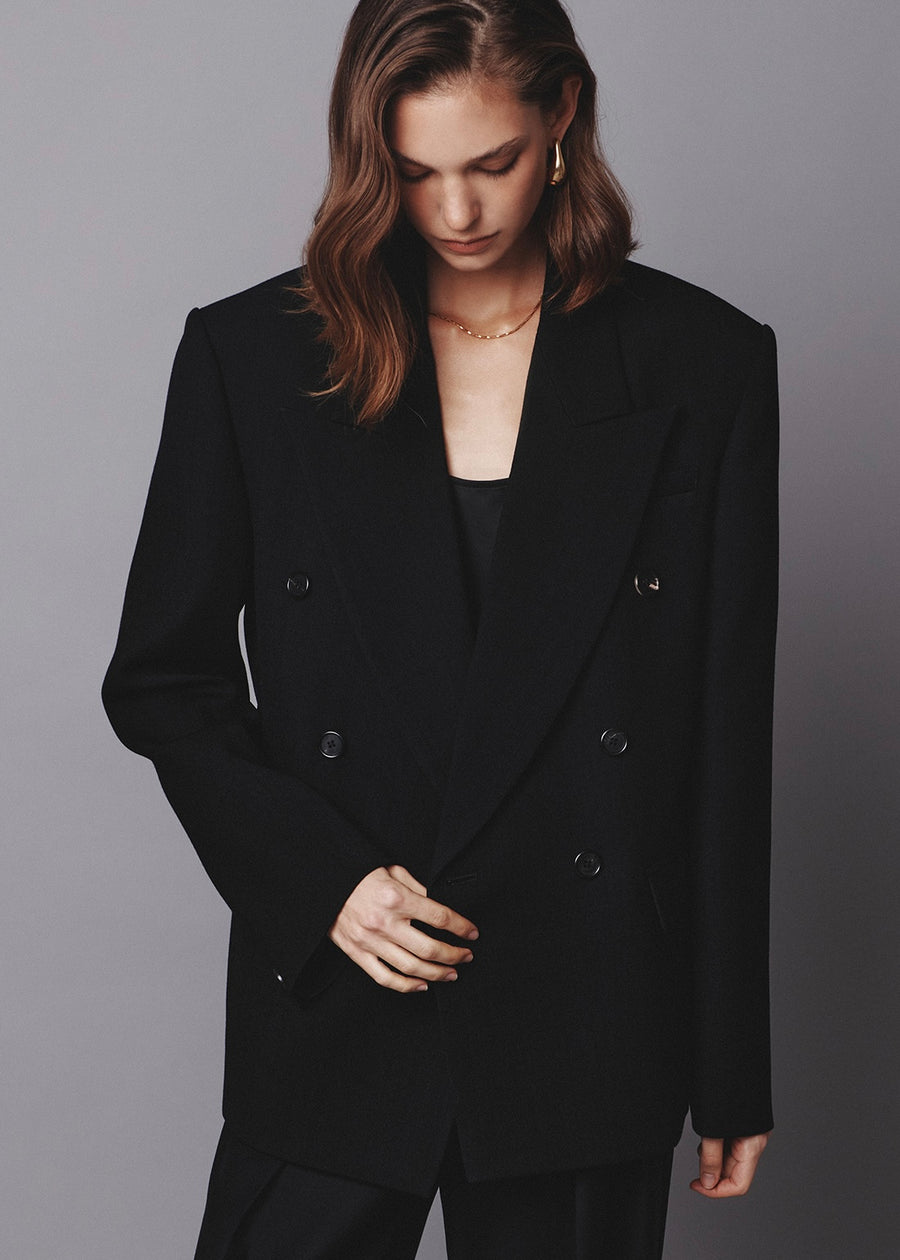 [PRE-ORDER] ELBORN | Eden Wool Double Jacket (Black) Expected ship to 10/10/2025