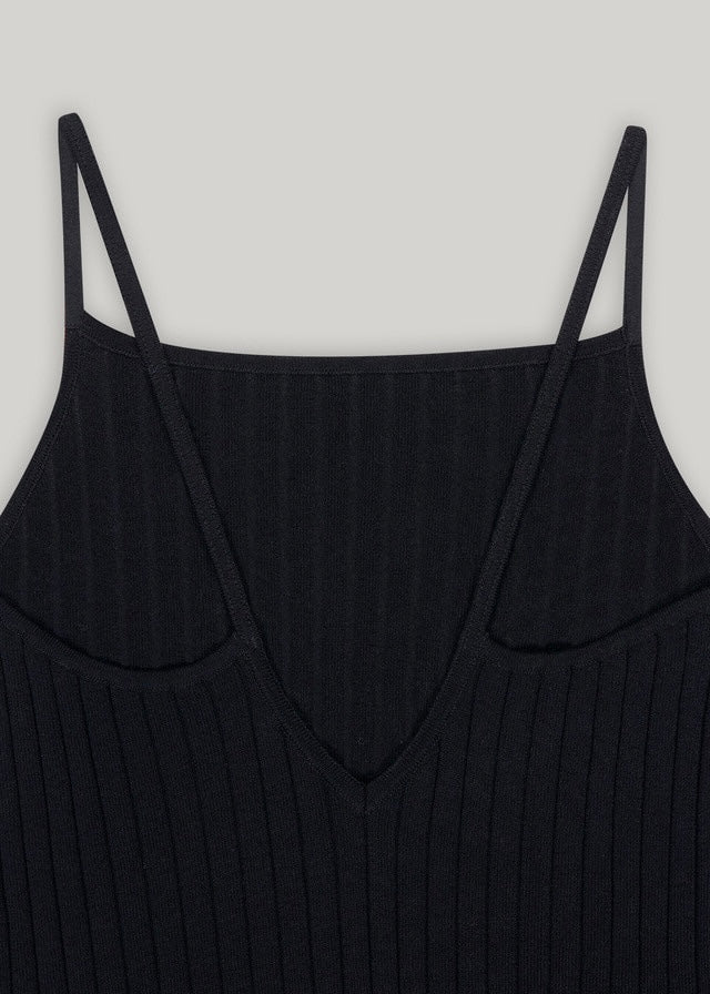 ELBORN | Reese Sleeveless Knit Dress (Black)