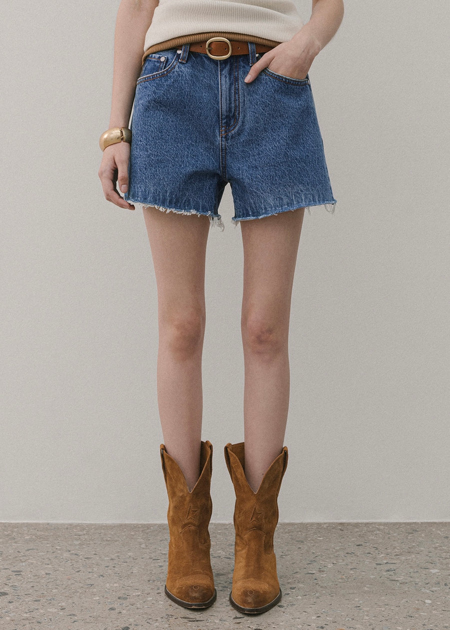 ELBORN | Tobin Classic Denim Shorts (Blue)