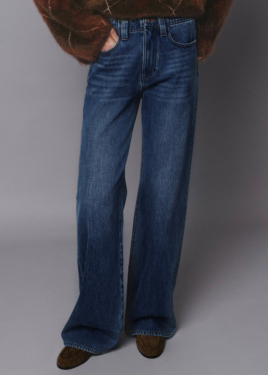 ELBORN | Leah Slim Wide Jeans (Deep blue) Expected ship to 11/21/2025