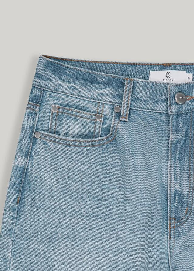 ELBORN | Vale Straight Denim Pants (Blue)