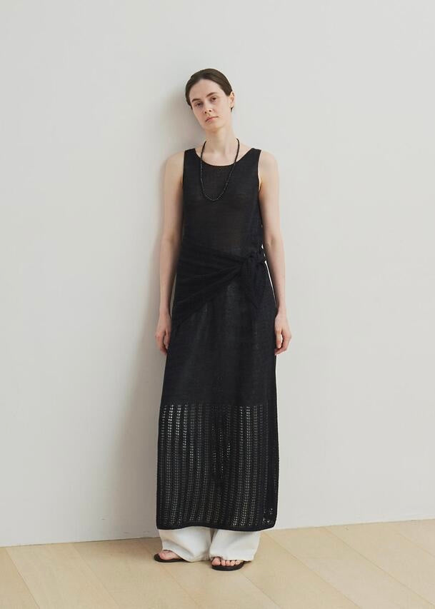 MOIA  | Carpel Knit Dress (Navy) Expected ship to 06/20/2025