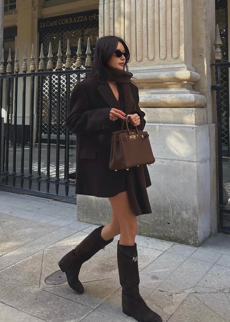 ELBORN | Lucas Wool Double Coat (Brown) Expected ship to 11/07/2025