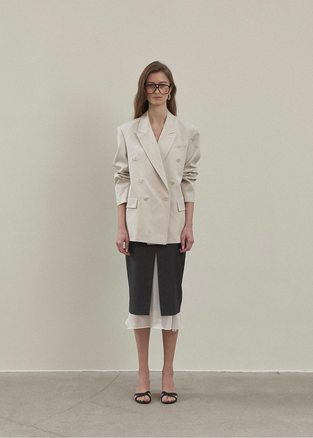 ELBORN | Jude Double Cotton Jacket (Stone)