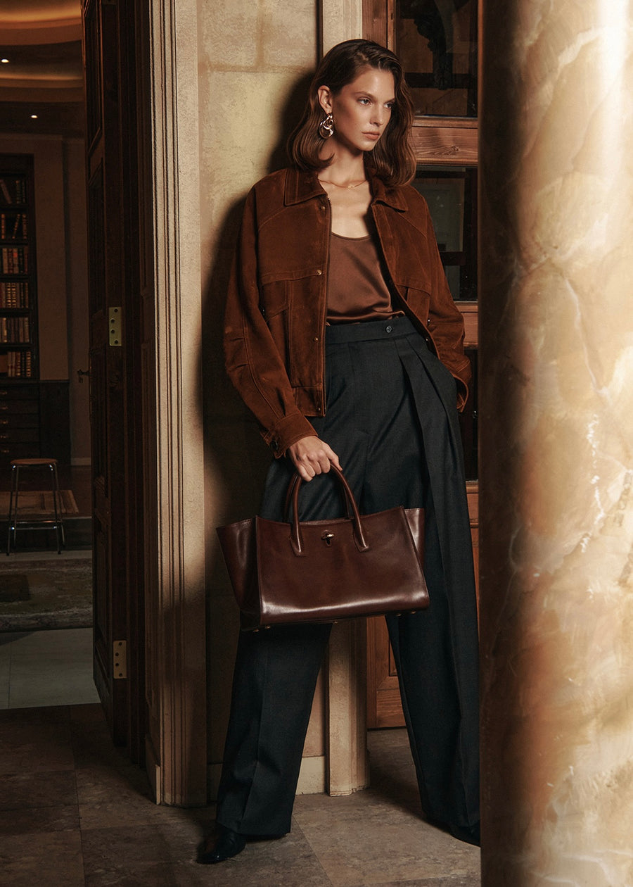 ELBORN | Lumen Suede Jacket (Brown)