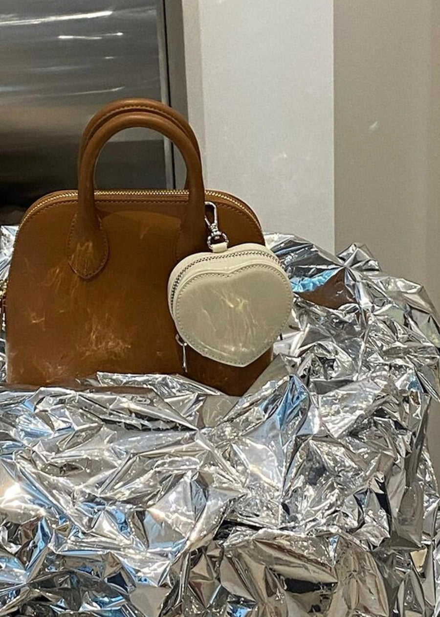 LEHA | Heart Leather Charm Bag (2 Colors)