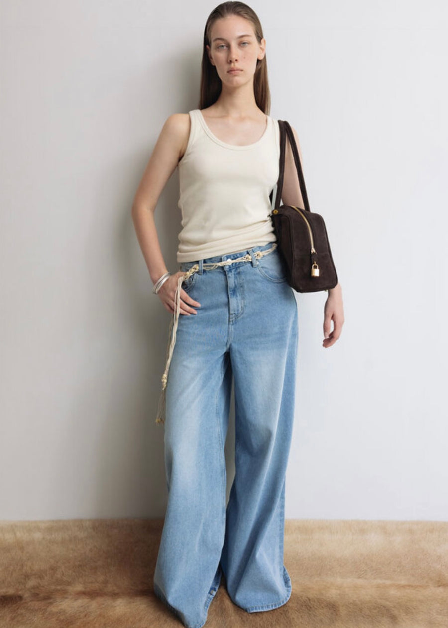 LEHA |  Ribbed Stretch Jersey Tank Top (2 colors)
