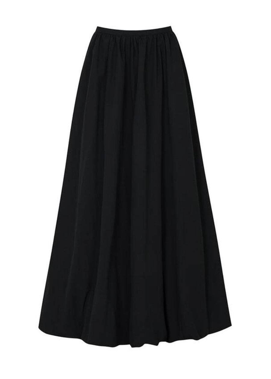 LEHA | Cedric Gathered Maxi Skirt (Black)