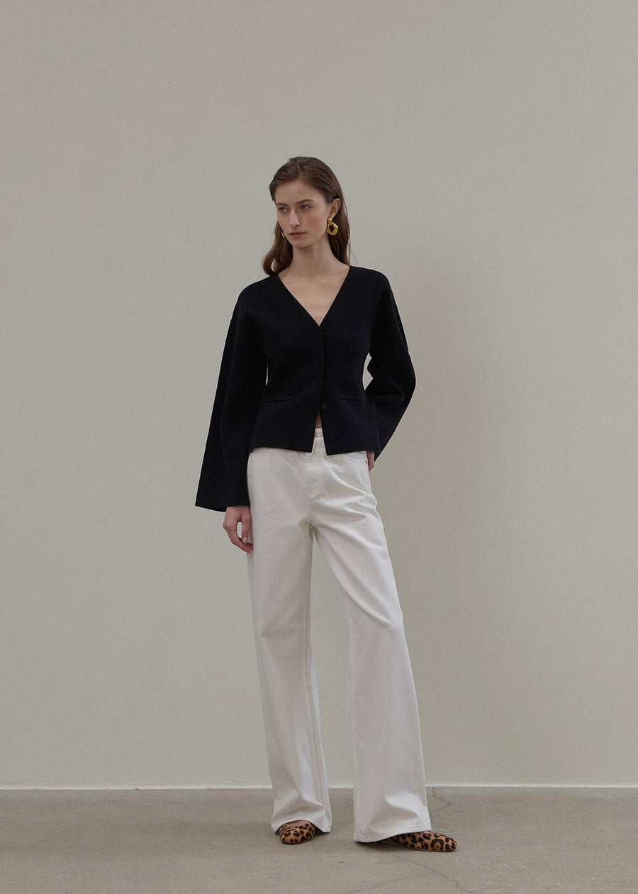 [2nd] ELBORN | Apollo Wide Denim Pants (White) Expected ship to 05/16/2025)