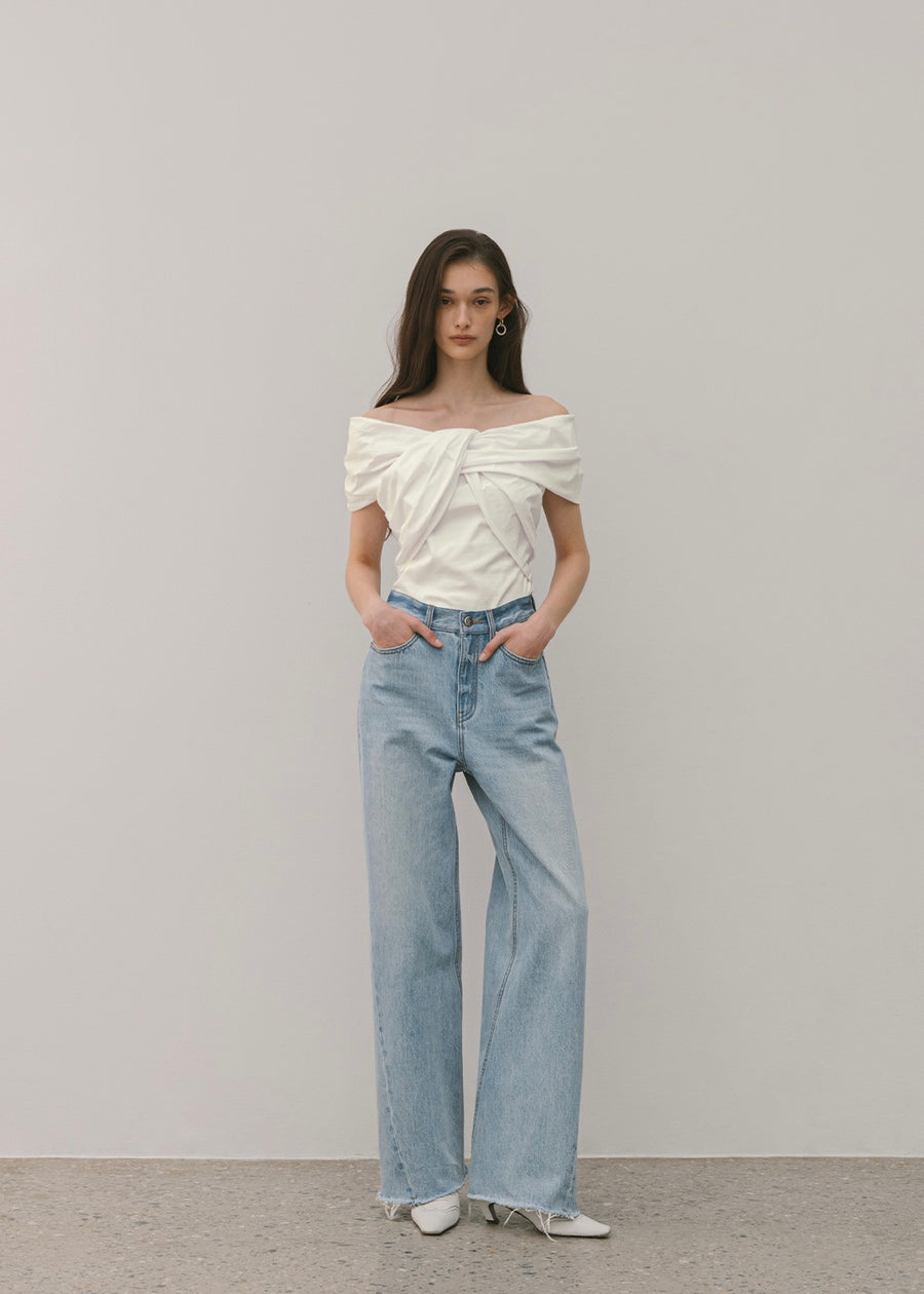 ELBORN | Willow Cotton Slacks (White)