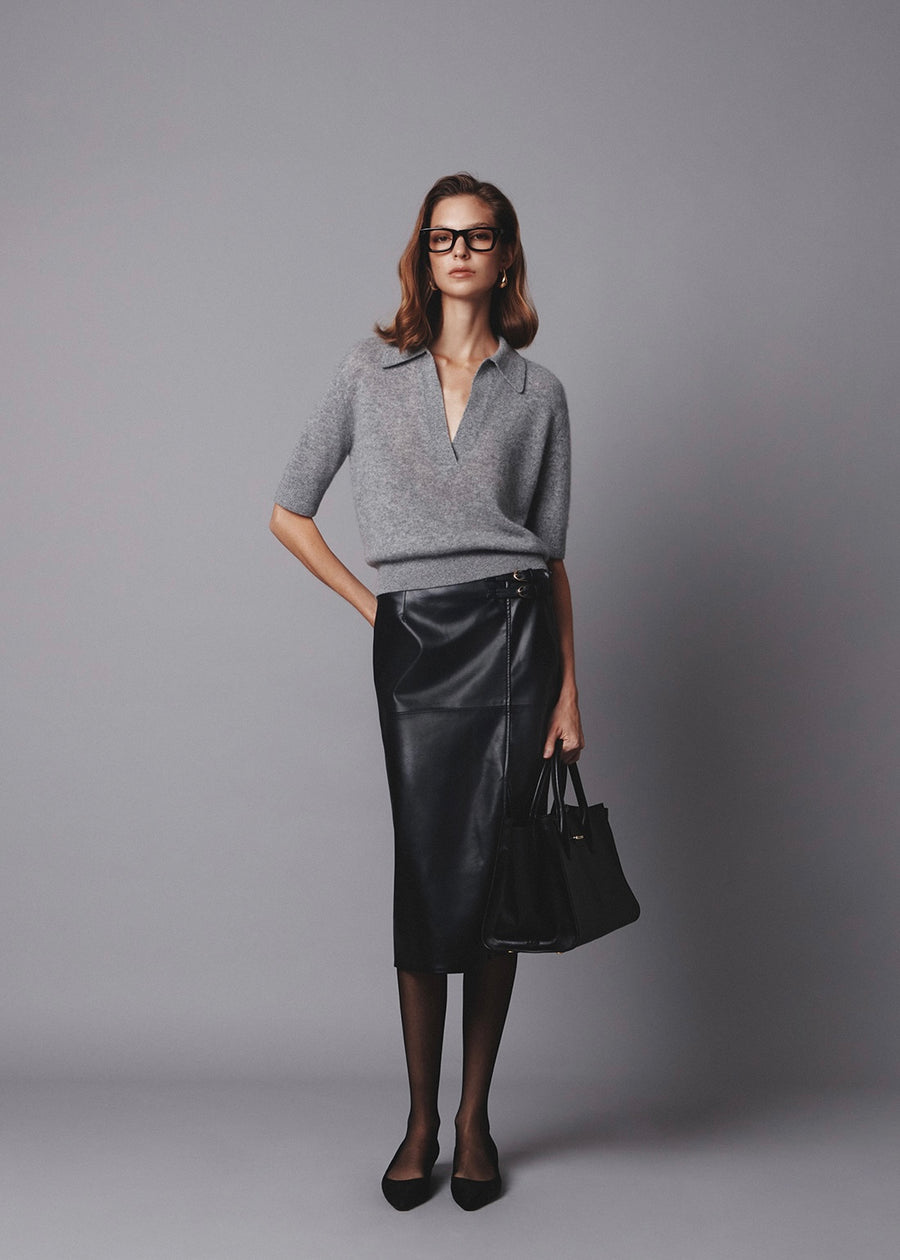Elborn | Eti Cashmere Sweater (Grey)