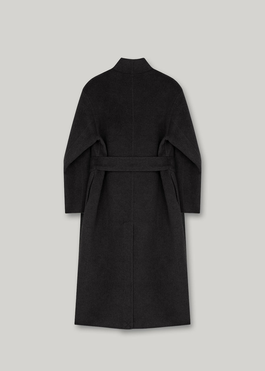 ELBORN | Tate Cashmere Hand-made Coat(Charcoal)