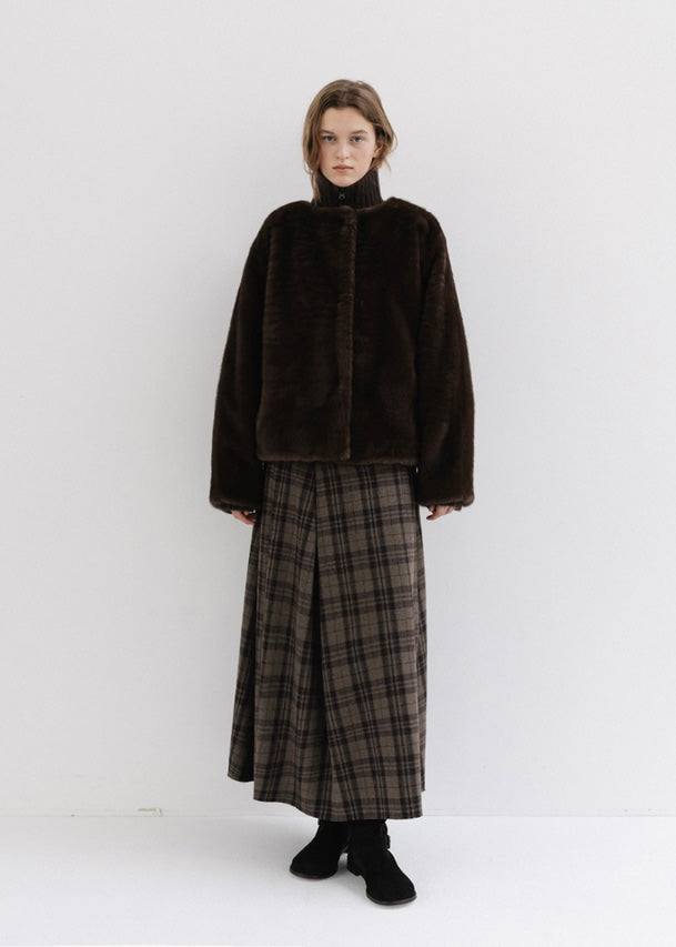 MOIA | 2Way Fur Coat (Brown) Expected ship to 12/12/2025