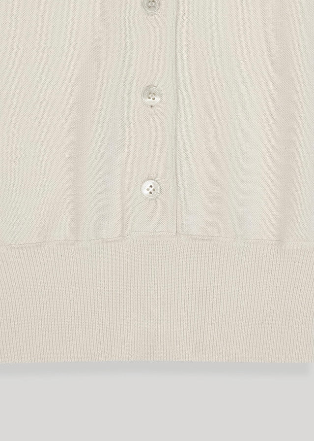 Elborn | Darby Silk Collar Knit (Cream)